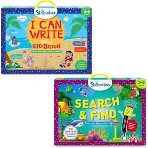 Skillmatics I Can Write Disney's Lilo and Stitch & Search and Find Bundle, Educational Toy, Preschool Learning Activities for Kids, Gifts for Toddlers, Girls & Boys Ages 3, 4, 5, 6