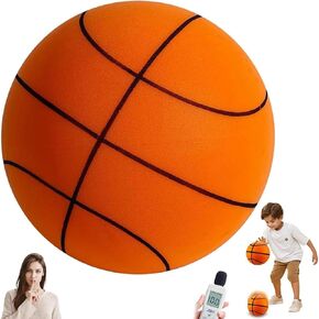كرة السلة الصامتة ، كرة السلة الصامتة الحلم ، SI Lent Barke Ball الاستخدام الداخلي ، كرة تدريب سلة الرغوة الداخلية لمختلف الأنشطة داخل الباب للتخريب الهادئ (رقم 7،9.4 بوصة)