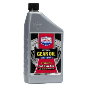 Lucas Oil 10791 Synthetic SAE 75W-140 V-Twin Gear Oil - 1 Quart