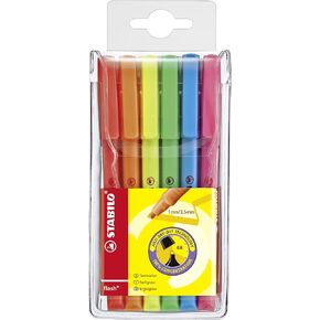 Stabilo Highlighter - محفظة فلاش من 6 ألوان متنوعة
