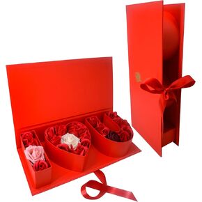 Valentines Day Flower Gift Box: "i Heart U" Letter Large Flower Boxes with Ribbon for Christmas, Wedding Party, Mothers Birthday Love Favors, Bridal Shower Chocolate Packaging, Rose Bouquet Present (black) in Kuwait