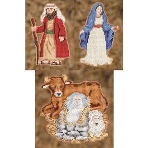 Mill Hill Beads Cross Stitch Kit - مجموعة ثلاثية المهد من 3
