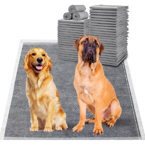 BinetGo Disposable Pee Pads for Dogs, 35 Count 30" x 36" XX-Large Wee Wee Pads for Dogs, Extra Absorbent Puppy Pads, Pet Training Pads for Dogs, Charcoal Puppy Pee Pads for Indoors