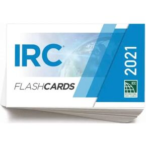 2021 IRC Flash Cards - البطاقات التعليمية التعليمية للبالغين: رموز البناء ، والذاكرة ، والأناقة الحد الأدنى