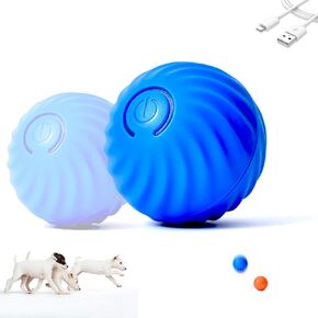 Trumoon 2025 New Upgrade Dog Colling Ball ، كرات الكلاب القفز الذكية التي تتحرك من تلقاء نفسها (ترقية الحجم - Orange)