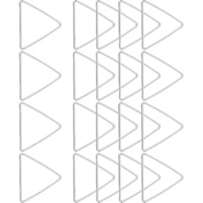 uxcell 50 Pcs Triangle Earring Beading Hoop, 15x13mm Open Beading Hoop Beading Hoop Rings Earring Finding Hoop for Jewelry Making DIY Earring Necklace Crafts, Silver Tone in Kuwait