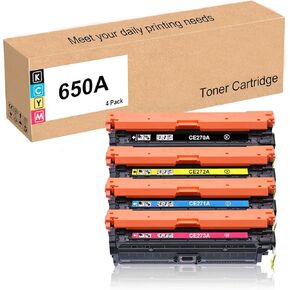 Culater 650A استبدال خرطوشة الحبر المعاد تصنيعها لـ CE270A CE271A CE272A CE273A خراطيش الحبر لـ HP COLL CP5525 M750N M750DN M750XH (4 عبوة)