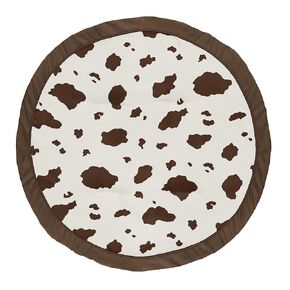 Sweet Jojo Designs Woodland Forest Animals Boy Girl Gender Neutral Unisex Baby Play Mat Tummy Time Activity Infant Playmat Playpen Tent Teepee Floor Animal Friends Brown Bear Hedgehog Deer Watercolor