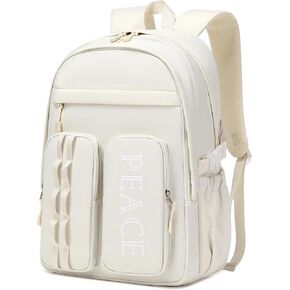 College Bookbag Laptop Backpacks 15.6 Inch Kids Elementary School Bag for Teens Girls Boys Water Resistant Sport Travel Back Pack Women Men Work Business Computer Rucksack Black