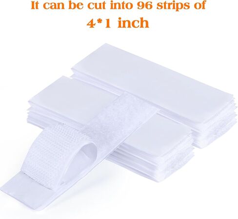 32Ft x 1 Inch Heavy Duty Hook and Loop Tape with Adhesive Back - Double Sided Strong Sticky Strips Roll for Home, Office, School, Car, Crafting, DIY Projects (Black) in Saudi Arabia