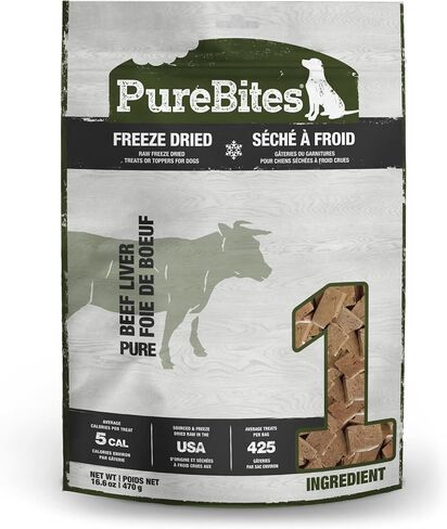 PureBites Beef Single Ingredient Freeze Dried Dog Treats, 16.6 oz in Saudi Arabia