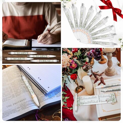 50 PCS Church Church Pens Bible Bible Verse Proper Pens Books of the Bible Paper Paper Pen Mothers Day Gifts for Women Sunday School School (أرقام الطوارئ) in Saudi Arabia