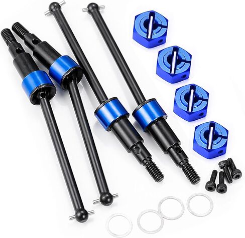 Steel CVD Drive Shaft Front Rear CVD Shafts Set Driveshaft Wheel Hex for Arrma 1/18 Granite Grom/Typhon Grom Upgrade Parts (Blue) in Saudi Arabia