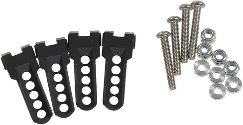 4pcs/Set RC Aluminum Shocks Mount, Adjustable Front & Rear Damper Mount Seat Shock Absorber Tower Hoops for 1/10 Tra-xxas TRX4 Trail Defender RC Crawler Car Upgrade Parts (Silver) in Saudi Arabia