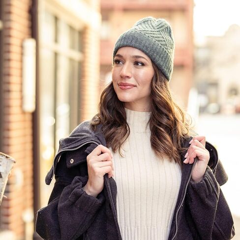 Britt's Knits Satin Lined Beanie Winter Hat for Women Stylish Cold Weather Womens Warm Hat - Black in Saudi Arabia