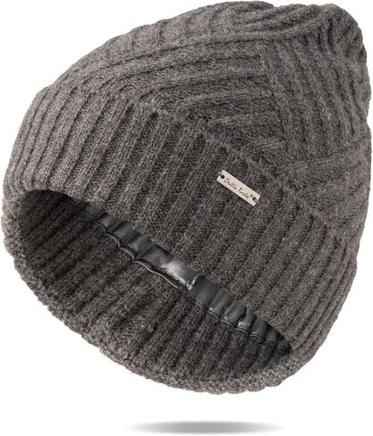 Britt's Knits Satin Lined Beanie Winter Hat for Women Stylish Cold Weather Womens Warm Hat - Black in Saudi Arabia