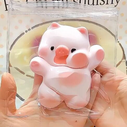 Novelty Pig Squishy Toys ,Cute Pink Pig Fidget Toys ,Sticky Soft Squeeze Toys, Silicone Sensory Toys for Stress Relief, Funny Novelty Things Suitable for Office School (Pig) in Saudi Arabia