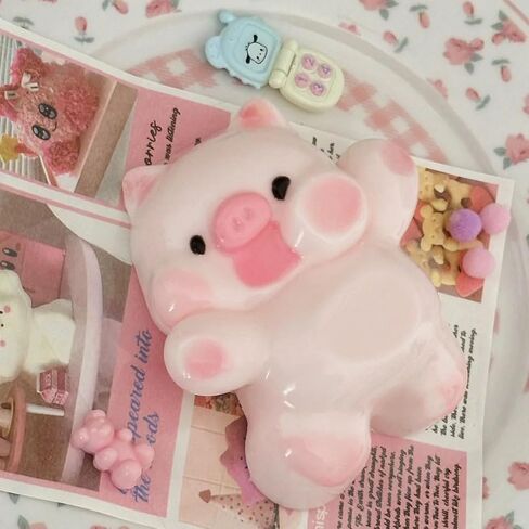 Novelty Pig Squishy Toys ,Cute Pink Pig Fidget Toys ,Sticky Soft Squeeze Toys, Silicone Sensory Toys for Stress Relief, Funny Novelty Things Suitable for Office School (Pig) in Saudi Arabia