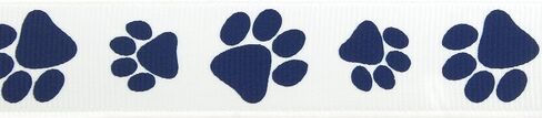7/8 "Navy Paw Grosgrain Ribbon 5 ياردة in Kuwait