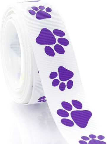 7/8 "Navy Paw Grosgrain Ribbon 5 ياردة in Kuwait