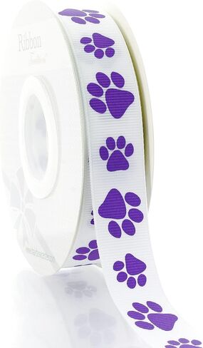7/8 "Navy Paw Grosgrain Ribbon 5 ياردة in Kuwait