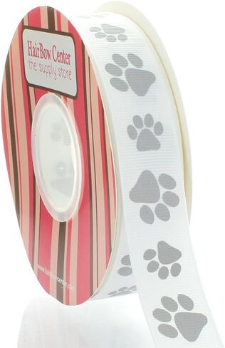 7/8 "Navy Paw Grosgrain Ribbon 5 ياردة in Kuwait