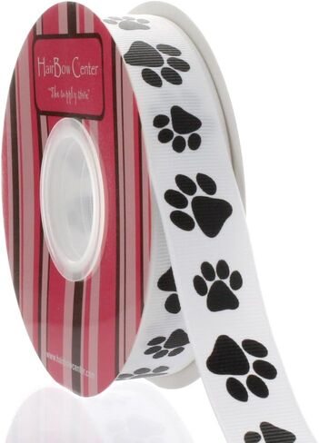 7/8 "Navy Paw Grosgrain Ribbon 5 ياردة in Kuwait