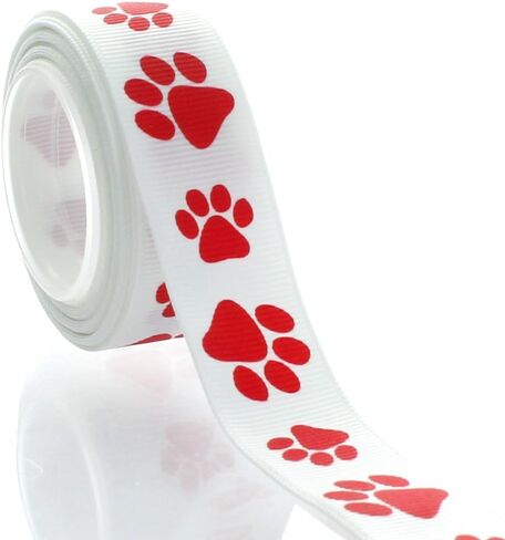 7/8 "Navy Paw Grosgrain Ribbon 5 ياردة in Kuwait