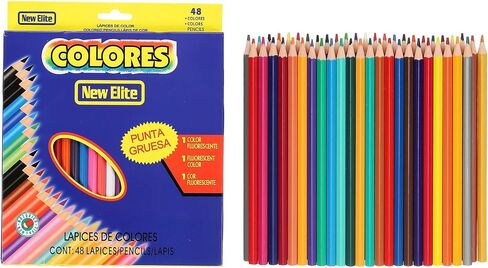 PATIKIL 48 Colors Coloring Pencils Set, Soft Core Colored Pencils Hexagonal Shape Coloring Drawing Pencil for Sketching Blending DIY Crafts in Saudi Arabia