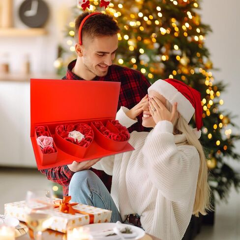 Valentines Day Flower Gift Box: "i Heart U" Letter Large Flower Boxes with Ribbon for Christmas, Wedding Party, Mothers Birthday Love Favors, Bridal Shower Chocolate Packaging, Rose Bouquet Present (black) in Kuwait