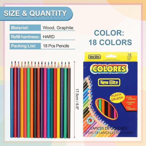 PATIKIL 48 Colors Coloring Pencils Set, Soft Core Colored Pencils Hexagonal Shape Coloring Drawing Pencil for Sketching Blending DIY Crafts in Saudi Arabia