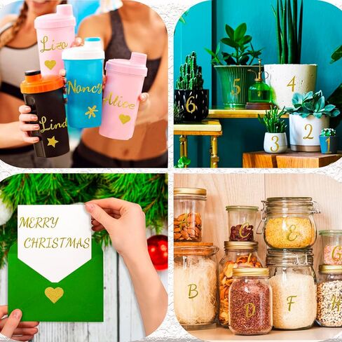 8 أوراق ملصقات رقم الرسالة الذهبية ، وعصا فينيل بريق 1 بوصة على أرقام الأبجدية ملصقات ملصقات ذاتية اللصق الصغيرة لغطاء التخرج ، وزجاجات المياه ، وروايات القصاصات ، وحرف DIY ، وصندوق البريد (الذهب) in Kuwait