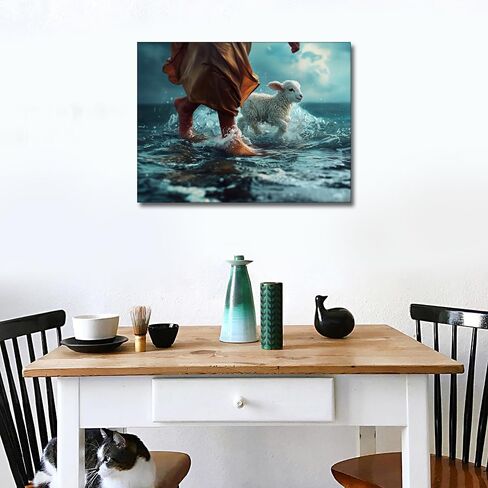 TISHIRON Diamond Art Painting Kits for Adults, Jesus Full Drill Diamond Art Home Decor, 12x16 Inches in Kuwait