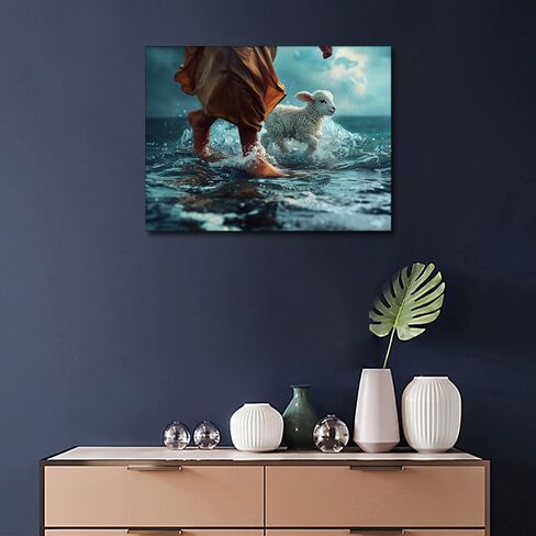 TISHIRON Diamond Art Painting Kits for Adults, Jesus Full Drill Diamond Art Home Decor, 12x16 Inches in Kuwait