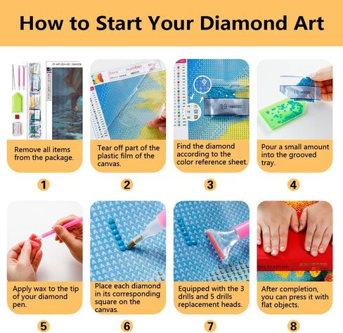TISHIRON Diamond Art Painting Kits for Adults, Jesus Full Drill Diamond Art Home Decor, 12x16 Inches in Kuwait