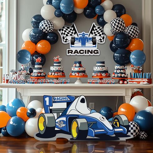 Race Car Party Decorations Racing Theme Centerpiece Red Car Decor Party Backdrop Photo Booth Prop for Birthdays Race Car Parties Festive Events in Saudi Arabia