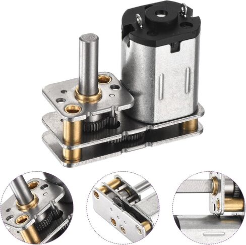 DMiotech 3V 100RPM Rated Torque 1.8 Output Shaft Length 10mm Micro DC Speed Reduction Motor Mini Metal Gearbox Motor for RC Car Robot Model DIY RC Toys Engine in Kuwait
