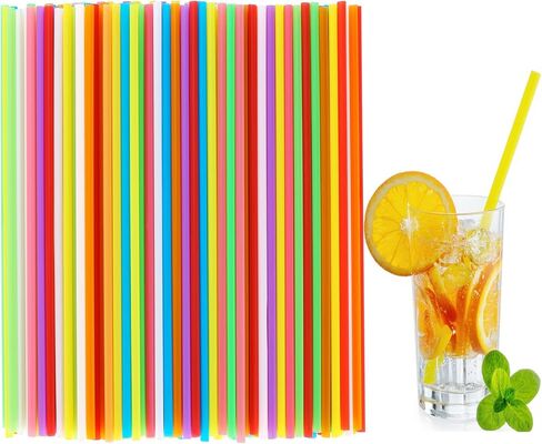 [100 قطعة] شفاطات بلاستيكية مغلفة بشكل فردي من Bendy - شفاطات شرب سوداء مرنة طويلة يمكن التخلص منها مقاس 8.25 بوصة in Kuwait