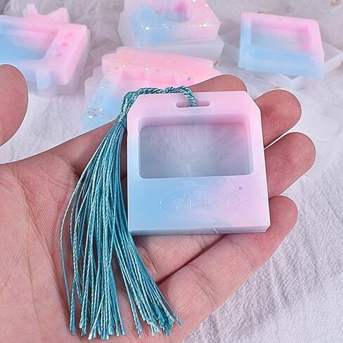 iSuperb Shaker Resin Molds Quicksand Silicone Molds Epoxy Casting Mold Resin Shaker Mold for Charms Pendant Jewelry Keychain Decoration DIY Craft Making in Saudi Arabia