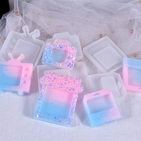 iSuperb Shaker Resin Molds Quicksand Silicone Molds Epoxy Casting Mold Resin Shaker Mold for Charms Pendant Jewelry Keychain Decoration DIY Craft Making in Saudi Arabia
