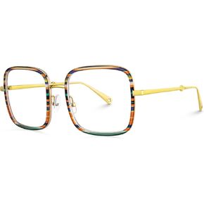 نظارات فوغلام كبيرة الحجم لحجب الضوء الأزرق المربع للنساء مضادة لإجهاد العين بالأشعة فوق البنفسجية، نظارات الكمبيوتر Jace in Kuwait