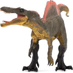 لعبة Juvale Spinosaurus Dinosaur مع تفاصيل واقعية الفك المنقولة ، تمثال دينو بلاستيكي للأولاد ، هدايا أعياد الميلاد للأطفال ، 11.5x6x3.5 في
