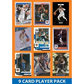 Jalen Brunson 9 Card Player Pack Various Years Donruss Prizm Hoops Knicks