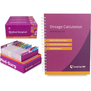 Med Surg Flash Cards + Workulation Workbook - إتقان أصعب المواد في مدرسة التمريض - 2025 NCLEX ATI HESI إعداد اختبار