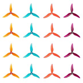 Gemfan Hurricane 51499-3 Blades PC Props Compatible 2205-2306 Brushless Motor for Popo RC Quadcopter FPV Racing/Freestyle Drone 16pcs 8CW 8CCW