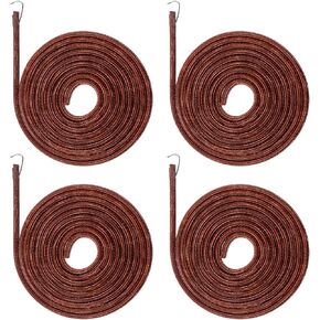Movflax 4pcs حزام الآلة خياطة مقاس ، 69 بوصة 3/16 "حزام آلة الخياطة الجلدية البديلة مع خطاف للمغني/جونز عتيقة الخياطة الدوس