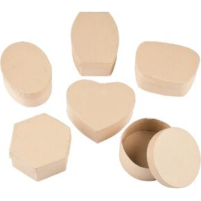 متعة Express DIY Cardboard Box Shortment -12 قطعة - الأطفال يفعلون ذلك بنفسك الحرف اليدوية