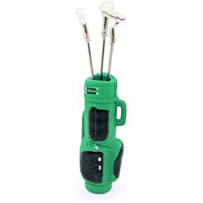Miniature Dollhouse Bucket Golf Clubs Set,Toy Golf Clubs,Mini Sports Golf Set,1 12 Scale Dollhouse Accessories