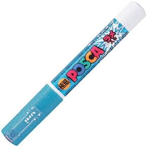 uni posca علامة غرامة إضافية مع عرجاء ، أزرق فاتح (PC1ml.8)