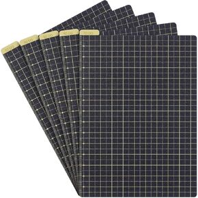 Thenshop 5 Pack A6 Pencil Board 105 x 150 mm Reusable Notebook Accessory Compatible with Hobonichi Techo, Midori Md, Rhodia and More, Flexibility Layout Grids Board with Ruler Scale
